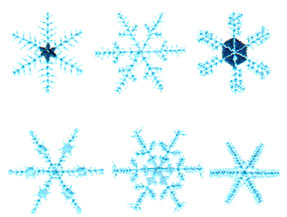 Embroidery Design: Six Snowflakes3.80" x 2.84"
