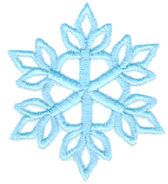 Embroidery Design: Single Snowflake2.55" x 2.28"