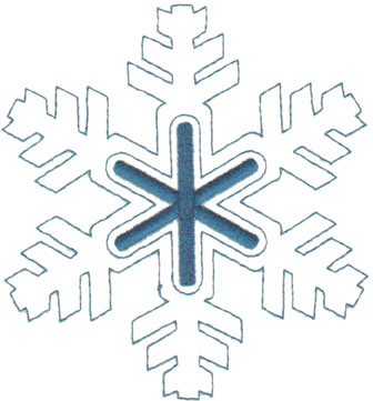 Embroidery Design: Snowflake Outline4.61" x 5.01"