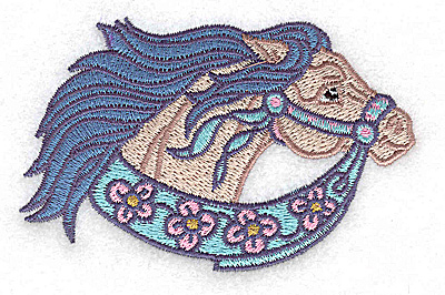 Embroidery Design: Carousel Horse 5 3.83w X 2.45h