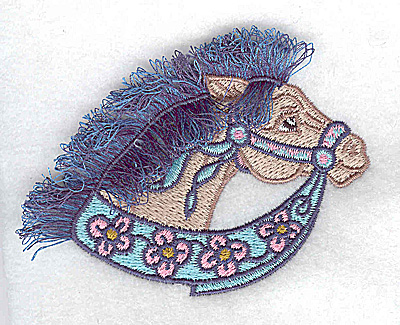 Embroidery Design: Carousel Horse 5 Fringe 3.51w X 2.56h
