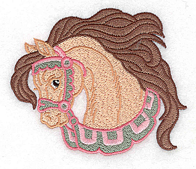 Embroidery Design: Carousel Horse 6 3.84w X 3.20h