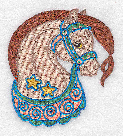 Embroidery Design: Carousel Horse 8 3.18w X 3.51h