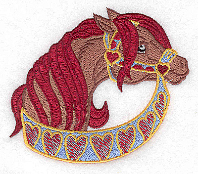 Embroidery Design: Carousel Horse 10 3.69w X 3.18h