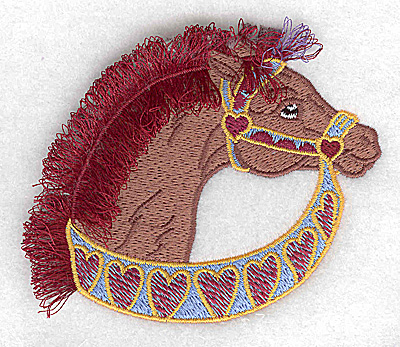 Embroidery Design: Carousel Horse 10 Fringe 3.81w X 3.28h
