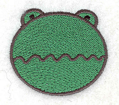 Embroidery Design: Frog head 2.02w X 1.80h