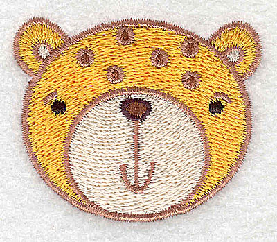 Embroidery Design: Cheetah head 2.22w X 1.82h