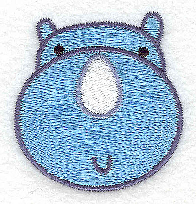 Embroidery Design: Rhino head 2.02w X 2.14h