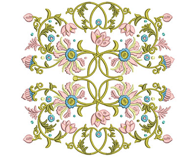 Embroidery Design: Harmony Floral 1 7.85w X 7.85h