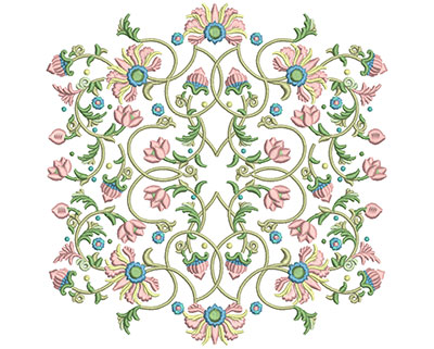 Embroidery Design: Harmony Floral 6 7.86w X 7.86h