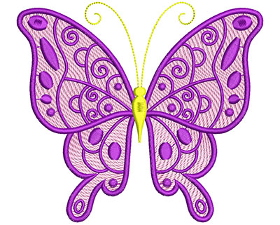 Embroidery Design: Mylar Magic Butterfly 2 Large 5.56w X 4.96h