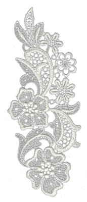 Embroidery Design: Lace Large 33.07" x 8"