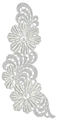 Embroidery Design: Lace Large 63.07" x 6.65"