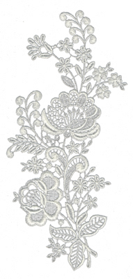 Embroidery Design: Lace Large 74.3" x 9.64"