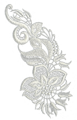 Embroidery Design: Lace Large 84.46" x 6.83"