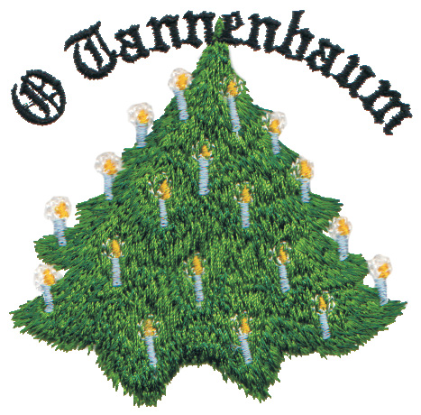 Embroidery Design: O Tannenbaum2.99" x 2.99"