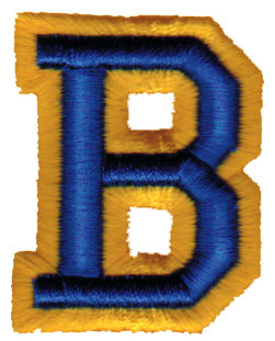 Embroidery Design: Athletic Foam B1.57" x 1.98"