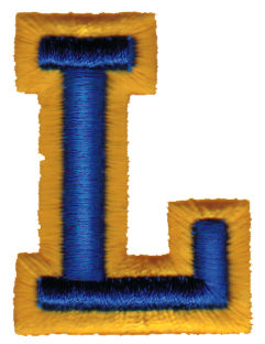 Embroidery Design: Athletic Foam L1.48" x 1.98"