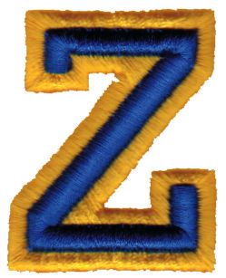 Embroidery Design: Athletic Foam Z1.58" x 1.98"