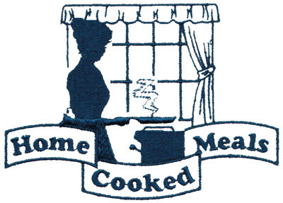 Embroidery Design: Home Cooked Meals4.97" x 3.55"
