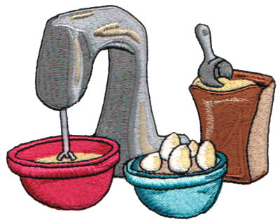 Embroidery Design: Baking Time4.27" x 3.36"