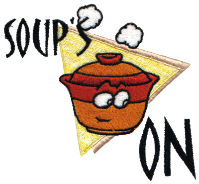 Embroidery Design: Soup's On4.27" x 3.89"