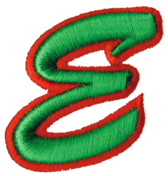 Embroidery Design: Script Foam E2.21" x 2.31"