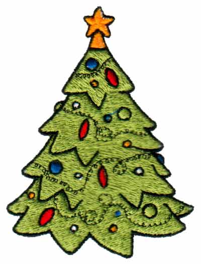 Embroidery Design: Christmas Tree3.03" x 3.98"