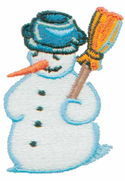 Embroidery Design: Frosty Snowman1.60" x 2.32"