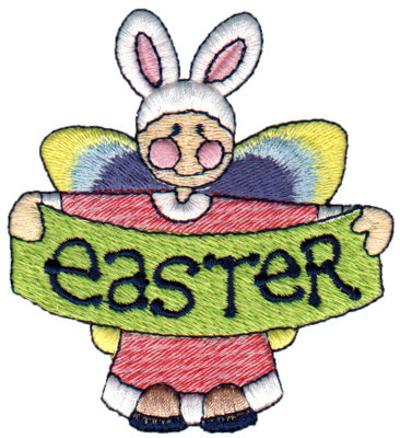 Embroidery Design: Angel of Easter3.05" x 3.33"