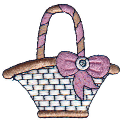Embroidery Design: Empty Basket2.57" x 2.51"