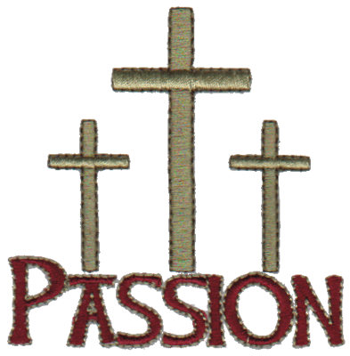 Embroidery Design: Passion - Crosses3.24" x 3.24"