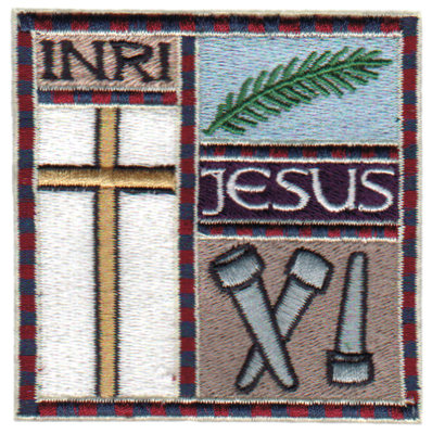 Embroidery Design: INRI Jesus Quilt Square3.07" x 3.07"