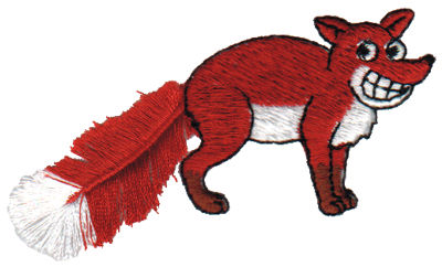 Embroidery Design: Fringe Red Fox3.17" x 1.87"