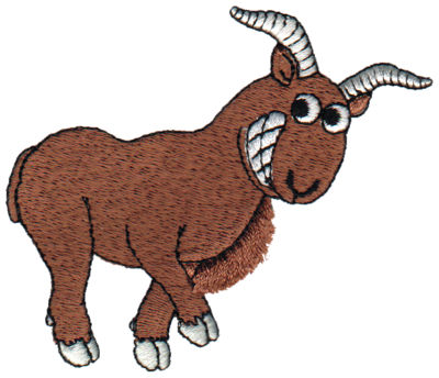 Embroidery Design: Fringe Mountain Sheep3.76" x 3.20"