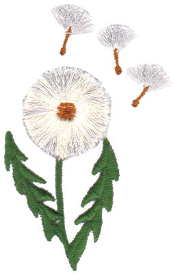 Embroidery Design: Dandelion Gone to Seed2.08" x 3.26"
