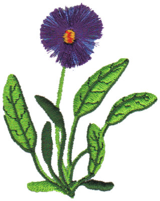 Embroidery Design: Violet2.63" x 3.15"