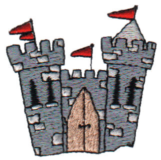 Embroidery Design: Castle2.05" x 1.96"