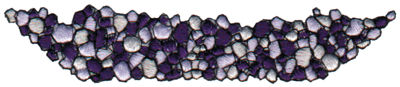 Embroidery Design: Gravel (Pebbles)4.37" x 0.92"
