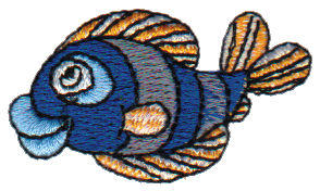 Embroidery Design: Blue Dory1.85" x 1.05"