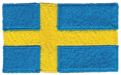 Embroidery Design: Sweden2.54" x 1.52"