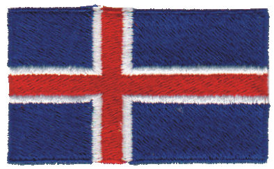 Embroidery Design: Iceland2.54" x 1.52"