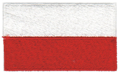 Embroidery Design: Poland2.54" x 1.52"