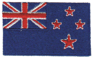 Embroidery Design: New Zealand2.53" x 1.51"
