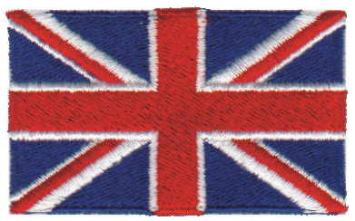 Embroidery Design: United Kingdom2.54" x 1.52"