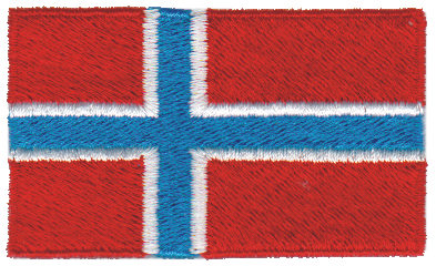 Embroidery Design: Norway2.54" x 1.52"