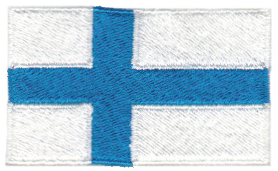 Embroidery Design: Finland2.54" x 1.52"