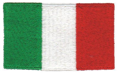 Embroidery Design: Italy2.54" x 1.52"