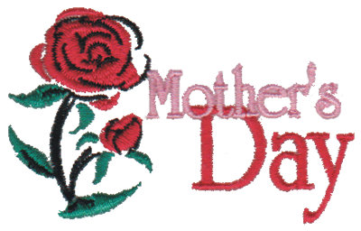 Embroidery Design: Mother's Day2.94" x 1.78"