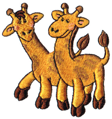 Embroidery Design: 2 Giraffes2.97" x 2.90"